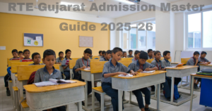 rte-gujarat-admission-master-guide-2025-26-blue-poster