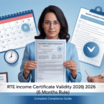 RTE Income Certificate Validity 2026 (6 Months Rule): Complete Compliance Guide