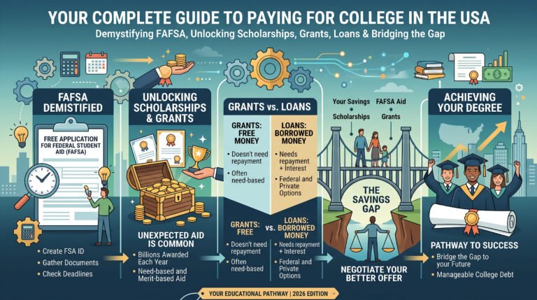 How to Pay for College in the USA: FAFSA, Scholarships